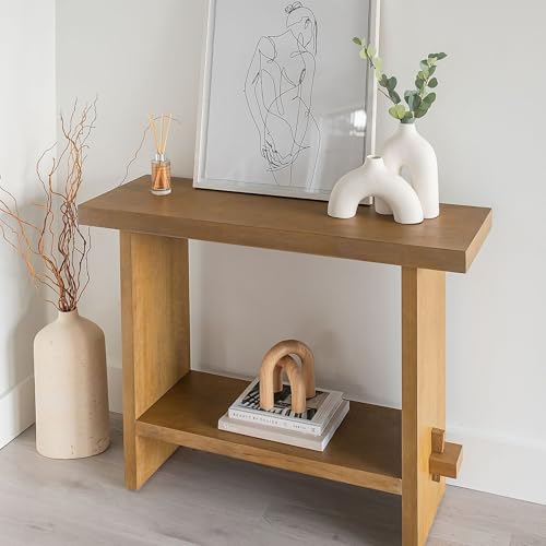 Virgo Wood Accent Storage Console Sofa Table (2 Count)