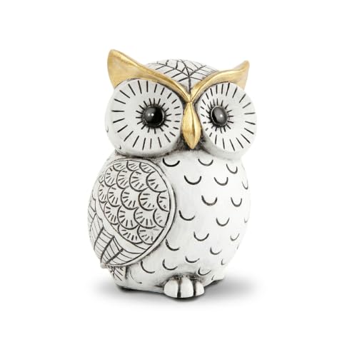 Black and White Owl Statue
