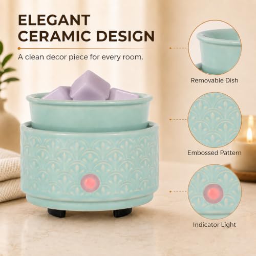 Green Ceramic Wax Melt Warmer 3