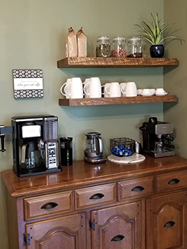 36 Inch Wooden Floating Shelves for Wall