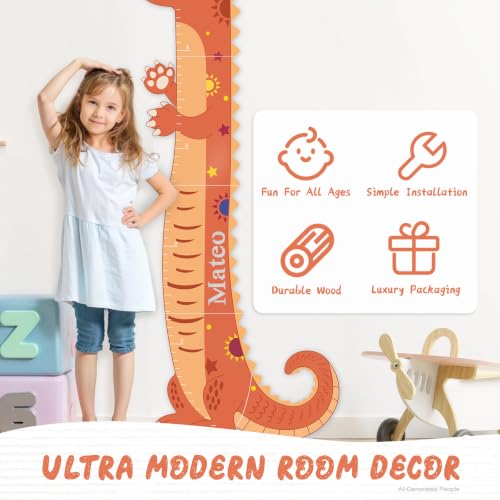 Personalized Name Kids Height Wall Chart