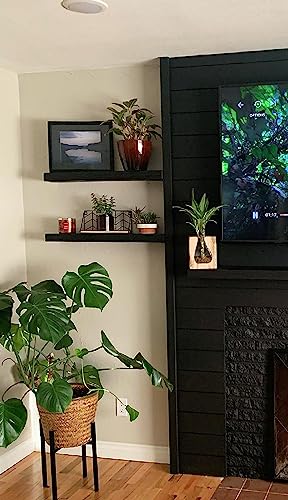Joel’s Antiques 24 Inch Wooden Floating Shelves for Wall