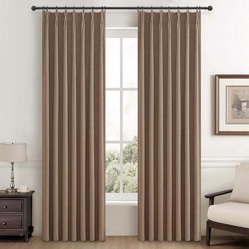 Rust Brown Living Room Curtains 84 Inches Long (2 Count)