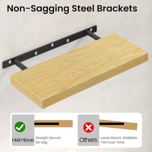 16 inchs Floating Shelves for Wall Set of 2