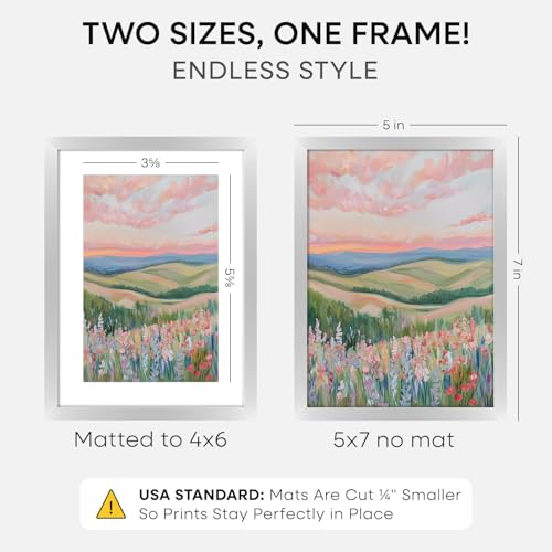 5x7 Silver Picture Frame (2 Count)