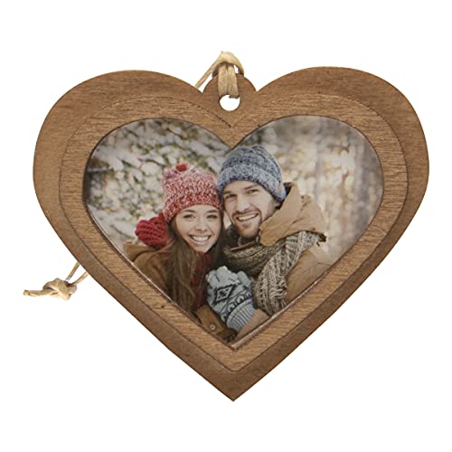Heart Shaped 2.25x1.75 Wood Photo Ornaments