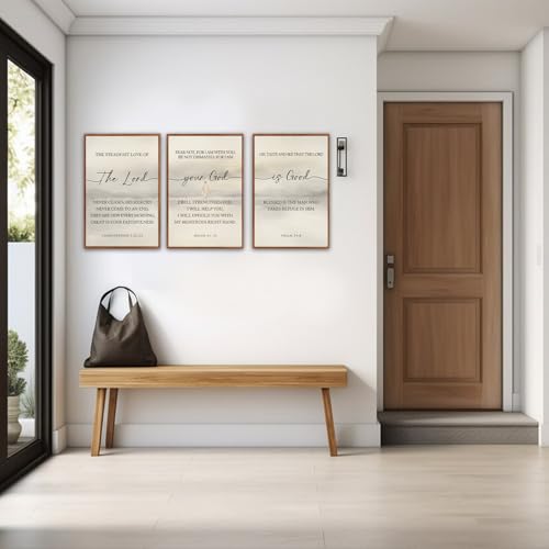 Christian Scripture Framed Wall Art Set of 3