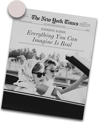 12x16in Everything You Can Imagine Unframed Newspaper Art