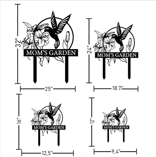 Custom Hummingbird Metal Garden Decor