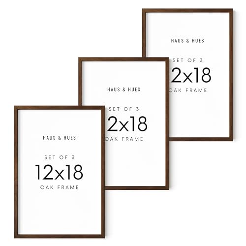 12x18 Walnut Oak Frame Set of 3 (3 Count)