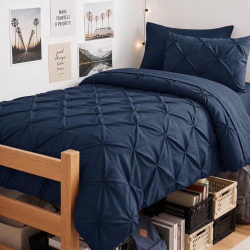 Twin Comforter Set Navy Blue