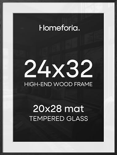 24x32 Black Oak Poster Frame