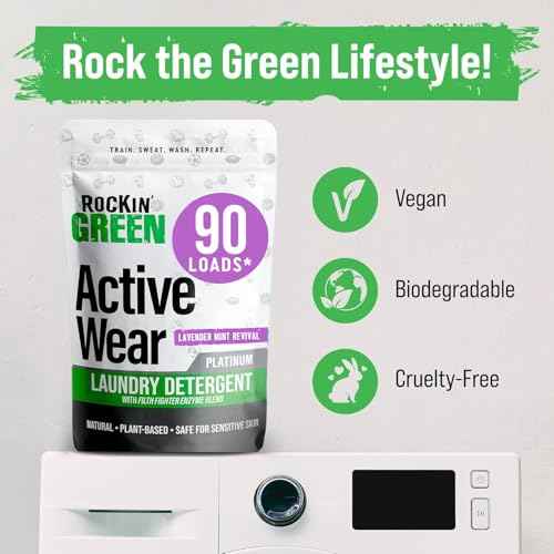 Active Wear Laundry Detergent Powder Lavander Mint 90 Loads (45 Ounce)