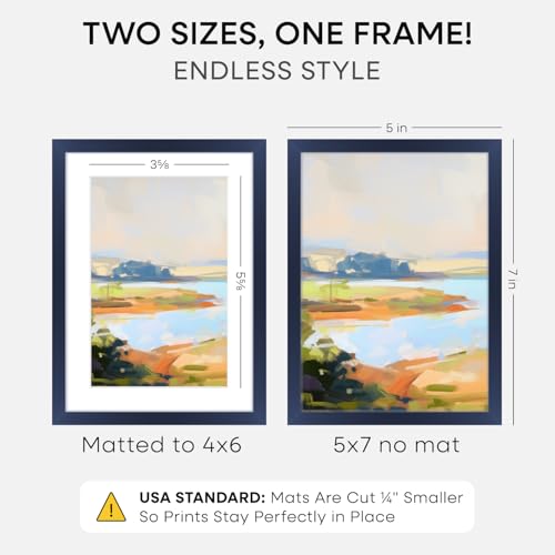 5x7 Blue Picture Frame