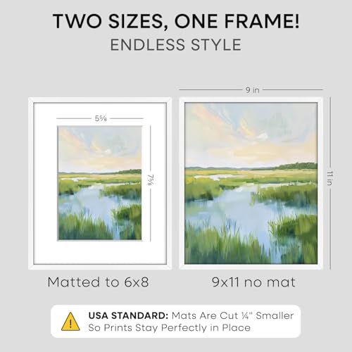 9x11 White Picture Frame