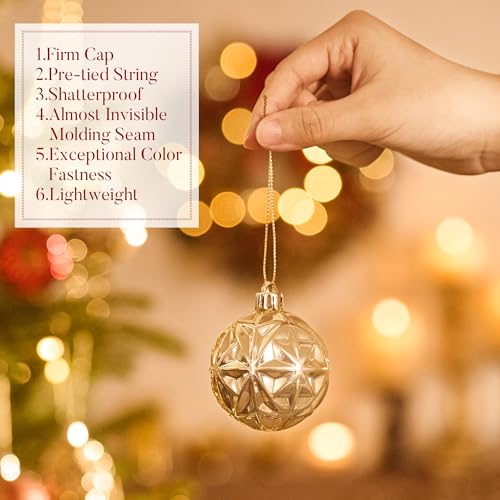 16ct Christmas Tree Decorations Ball Ornaments 2 Inches (16 Count)