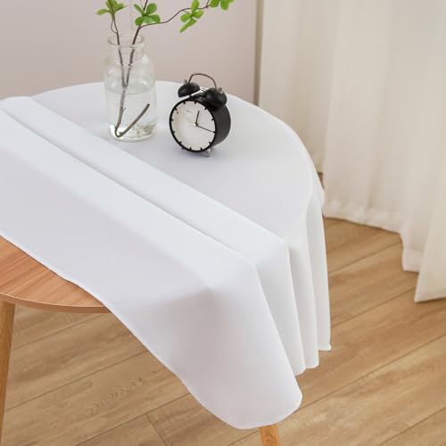 Small Square Tablecloth 36 x 36 Inch White Fits 20