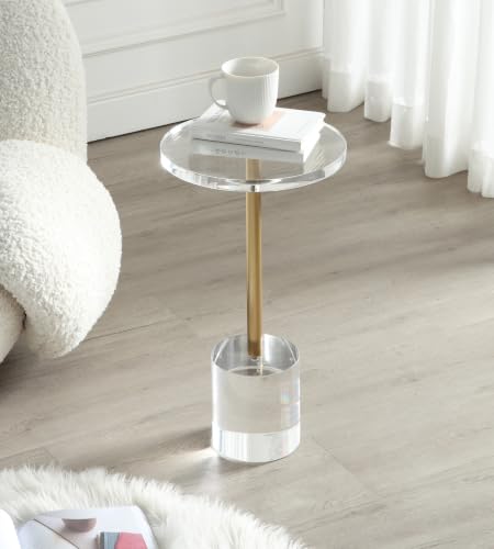 12" Clear Acrylic End Table