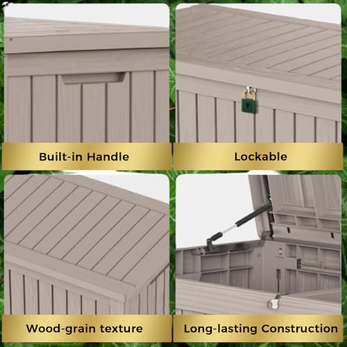 180 Gallon Resin Outdoor Storage Box