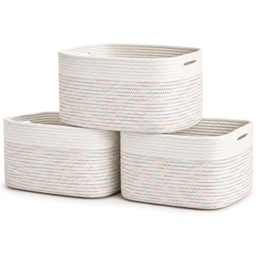 Rainbow Baskets for Shelves (3 Count)