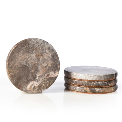 Natural Marble Coasters Set of 4 (4 Count)