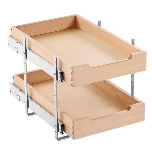 2 Tier Pull Out Cabinet Organizer