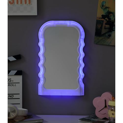 LED Wavy Wall Mirror