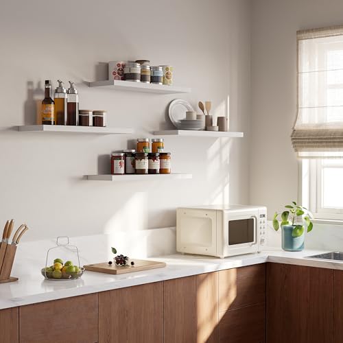 23’’White Floating Shelves for Wall (4 Count)
