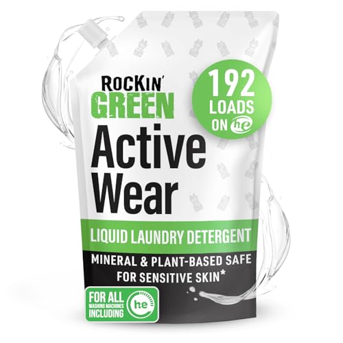 Active Wear Liquid Sport Laundry Detergent Unscented 192 Lds (48 Fl Oz)