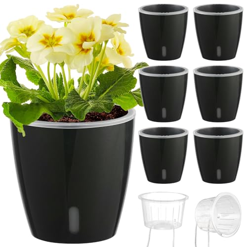 Self Watering Pots for Indoor Plants (6 Count)