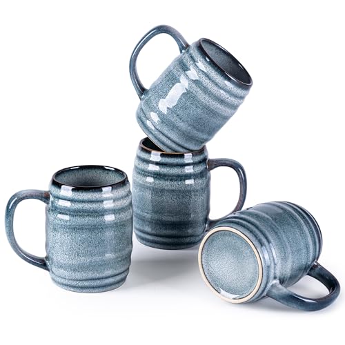 20oz Large Coffee Mugs Set of 4 (4 Count)
