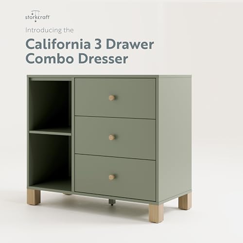 California 3 Drawer Combo Dresser