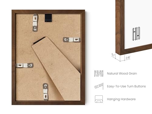 6x8 Walnut Oak Frame Set of 15