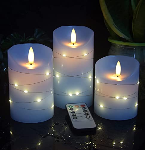 Sky Blue LED Flameless Candle (3 Count)