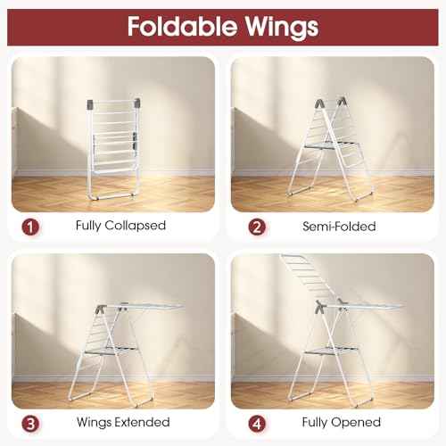 PEXCHASER Foldable Clothes Drying Rack