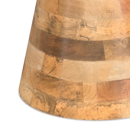 Robbie 16" Wide Solid Wood Rectangular End Table in Natural