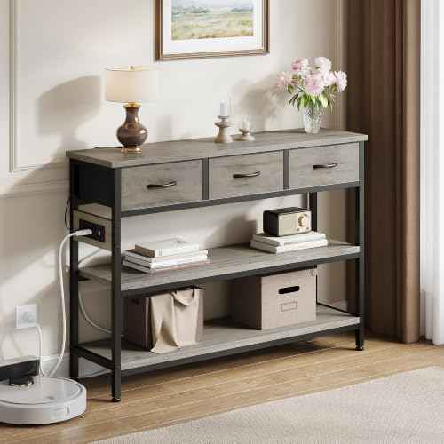 Entryway Table with Outlets