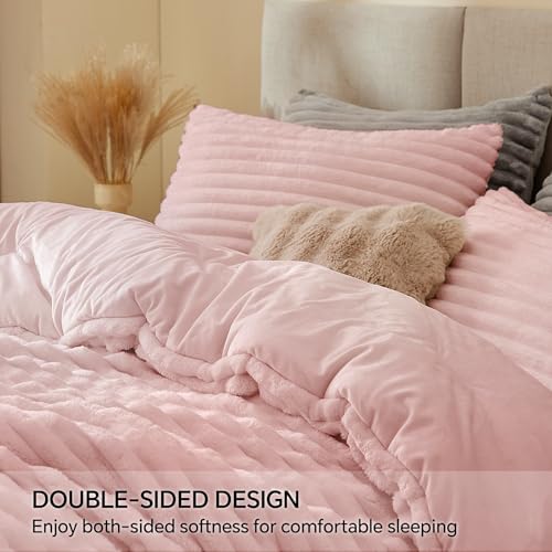 Fleece Oversized Queen Comforter Set