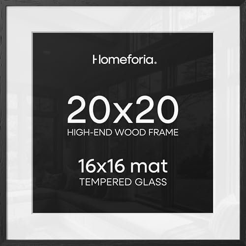 20x20 Black Oak Picture Frame