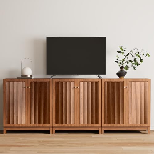 31.5" Fluted Sideboard Buffet Cabinet with Storage