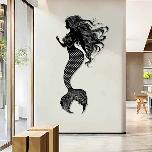 Metal Mermaid Wall Decor