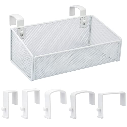 Bedside Caddy Hanging Storage Basket Beside Shelf Metal Organizer for Collage Dorm Bunk Bed