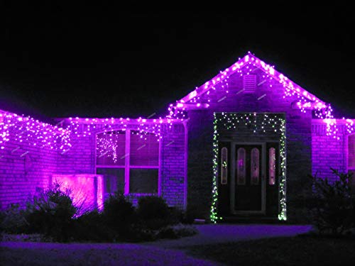 33ft 400 LED Purple Halloween Lights Outdoor for Decorations (32 Foot)