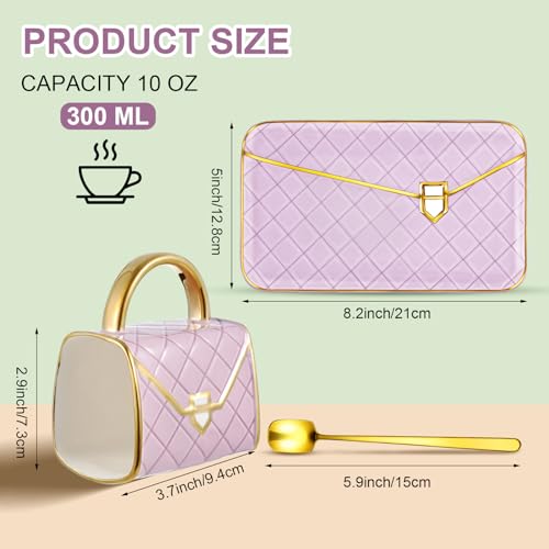 1 Set Coffee Mug Elegant Handbag Shaped Cup