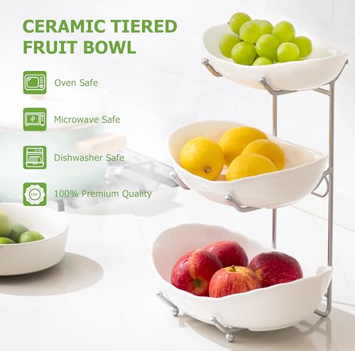 3 Tier Fruit Bowl (4 Count)