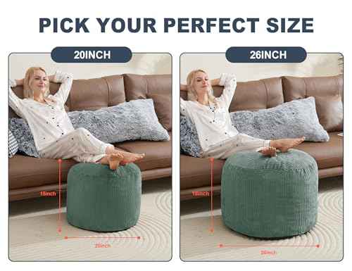 Green Pouf Ottoman