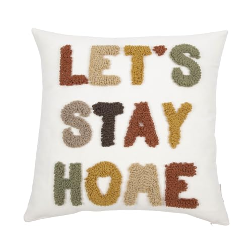 Boho Throw Pillow Covers 18x18 Tufted Fall Home Decor for Couch