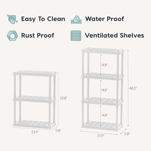 Plastic Storage Shelves