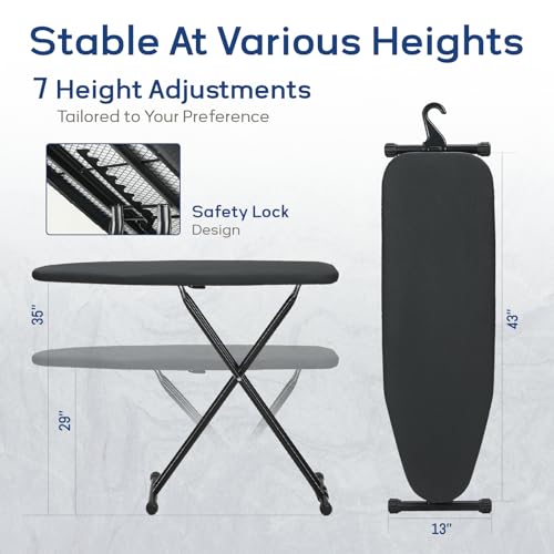 Ironing Board 43x13 with Iron Rest