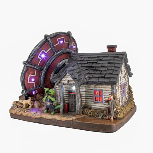 No Landing Zone Alien Theme Spooky Halloween Village Multi